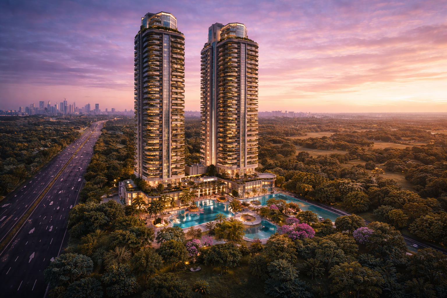 Adani the marq Entrance