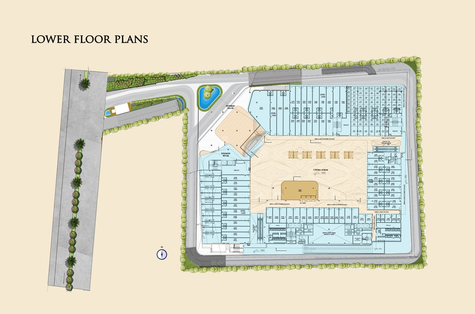 SPJ Vedatam Lower Ground Floor Plan