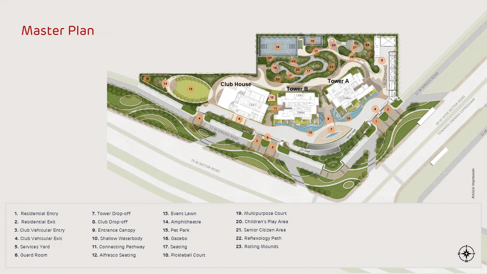 Adani Sector 102 Gurugram Location Map